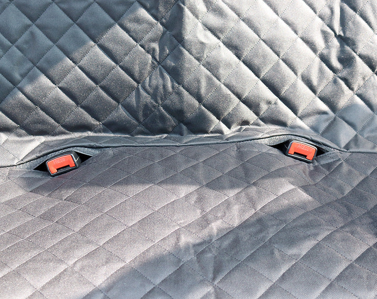 Dog Car Seat Cover Hammock with Mesh View Window - Safety Protector with Zipper & Pocket
