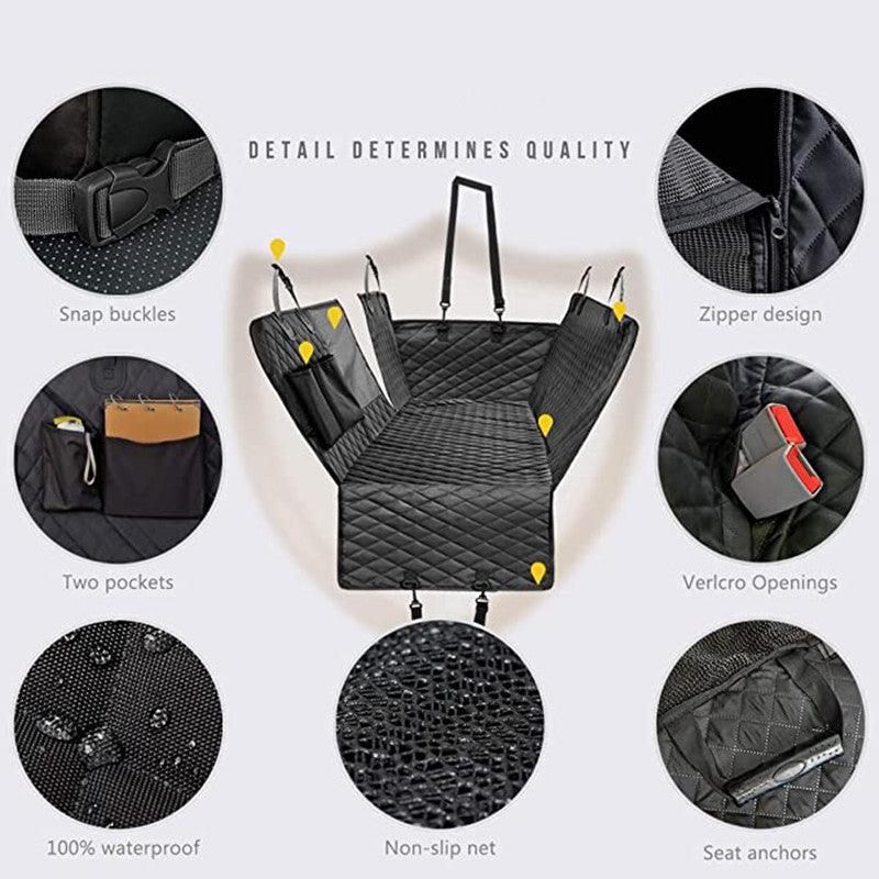 Waterproof Mesh Window Dog Car Seat Cover - Ultimate Pet Travel Protection