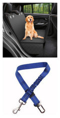 Dog Car Seat Cover Hammock with Mesh View Window - Safety Protector with Zipper & Pocket
