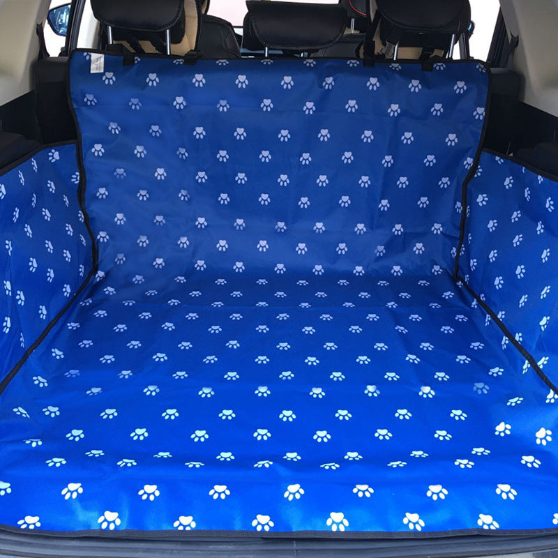 Waterproof Dog Back Seat Hammock Cover with Safety Belt - Pet Car Mat Protector