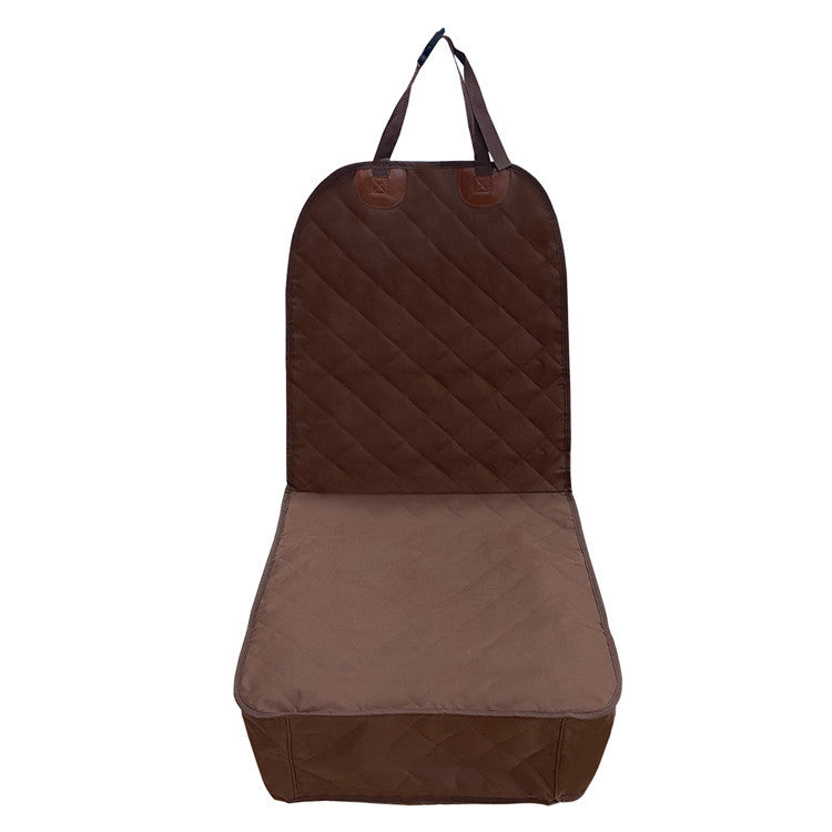 Pet Car Front Seat Cover with Safety Belt - Waterproof Travel Mat
