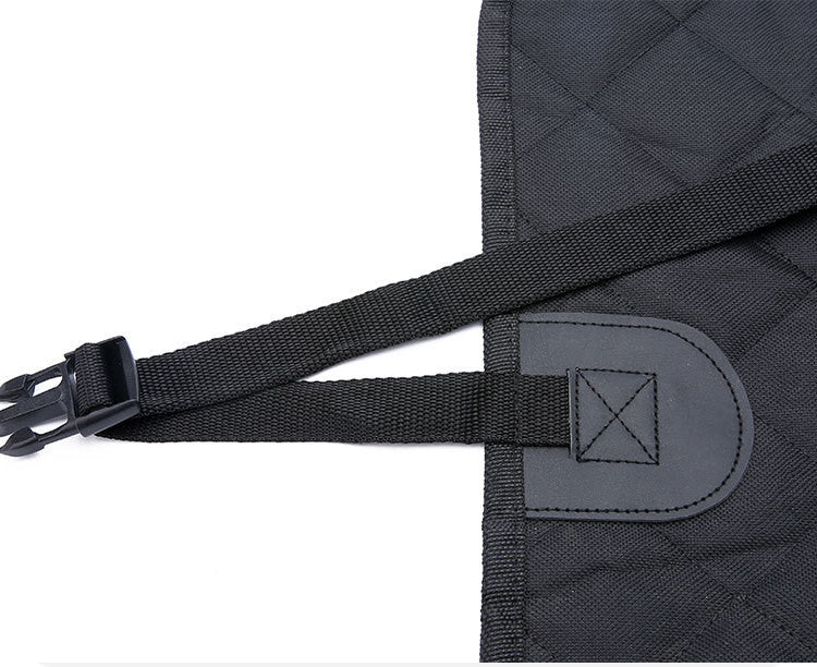 Dog Car Seat Cover Hammock with Mesh View Window - Safety Protector with Zipper & Pocket