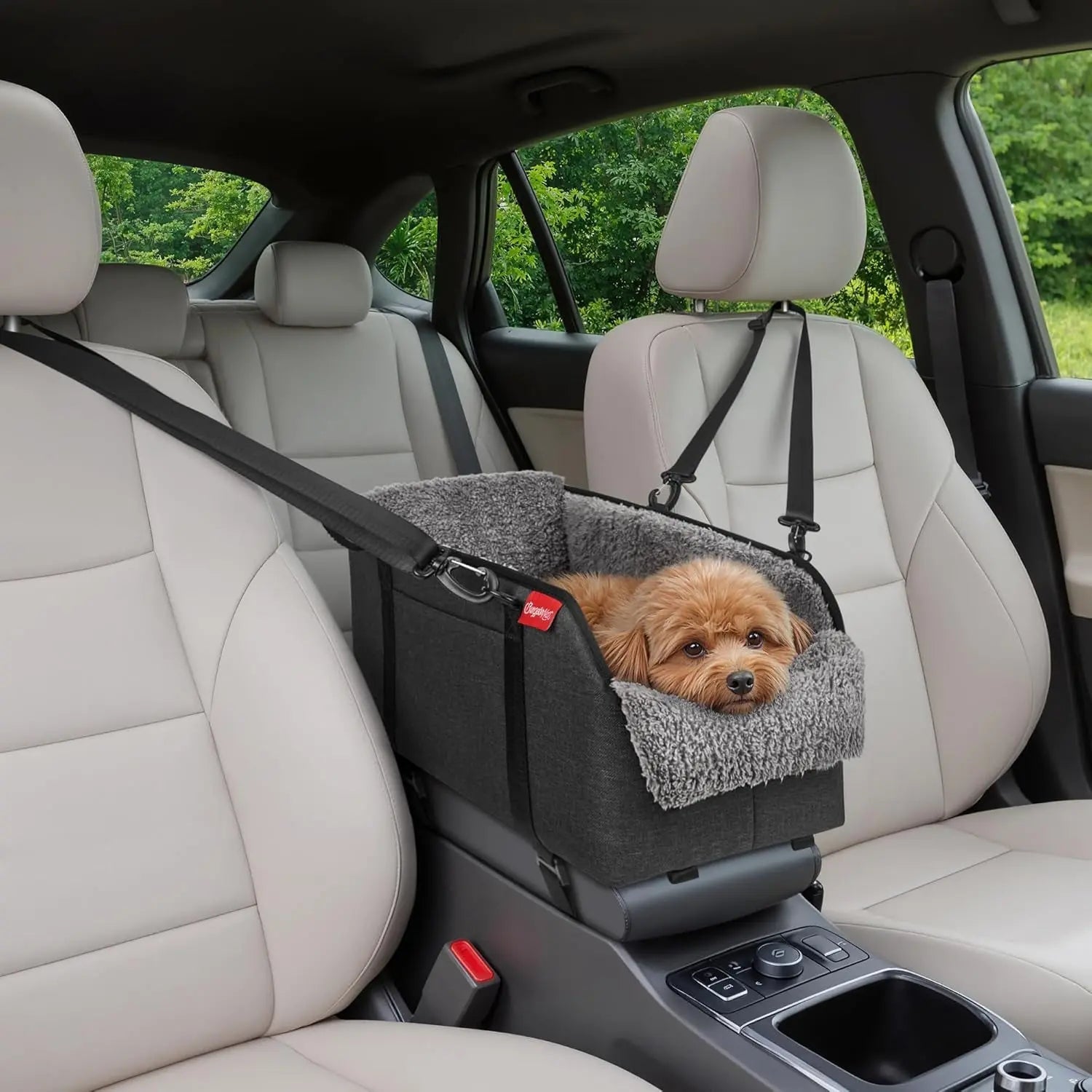 Center Console Dog Booster Seat for Small Dogs