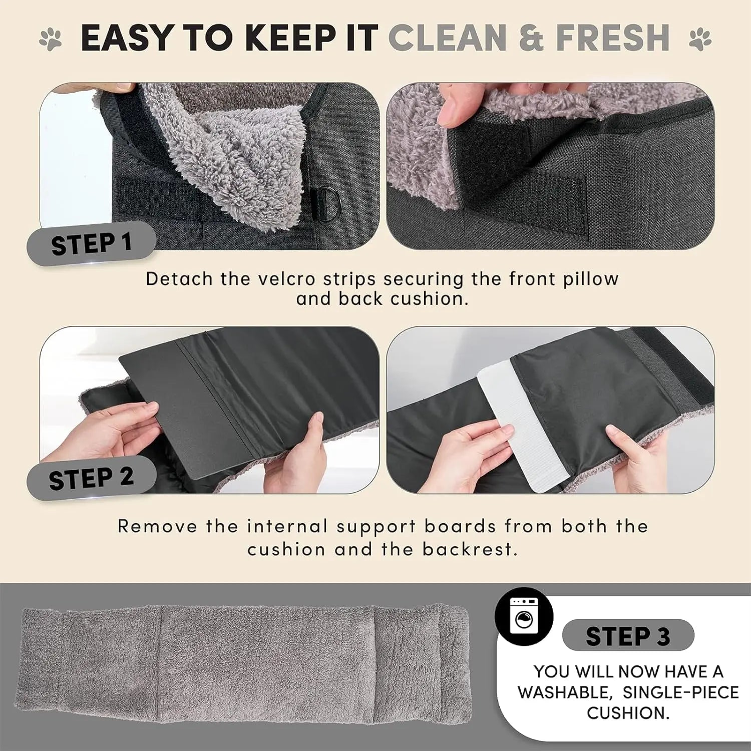 Center Console Dog Booster Seat for Small Dogs
