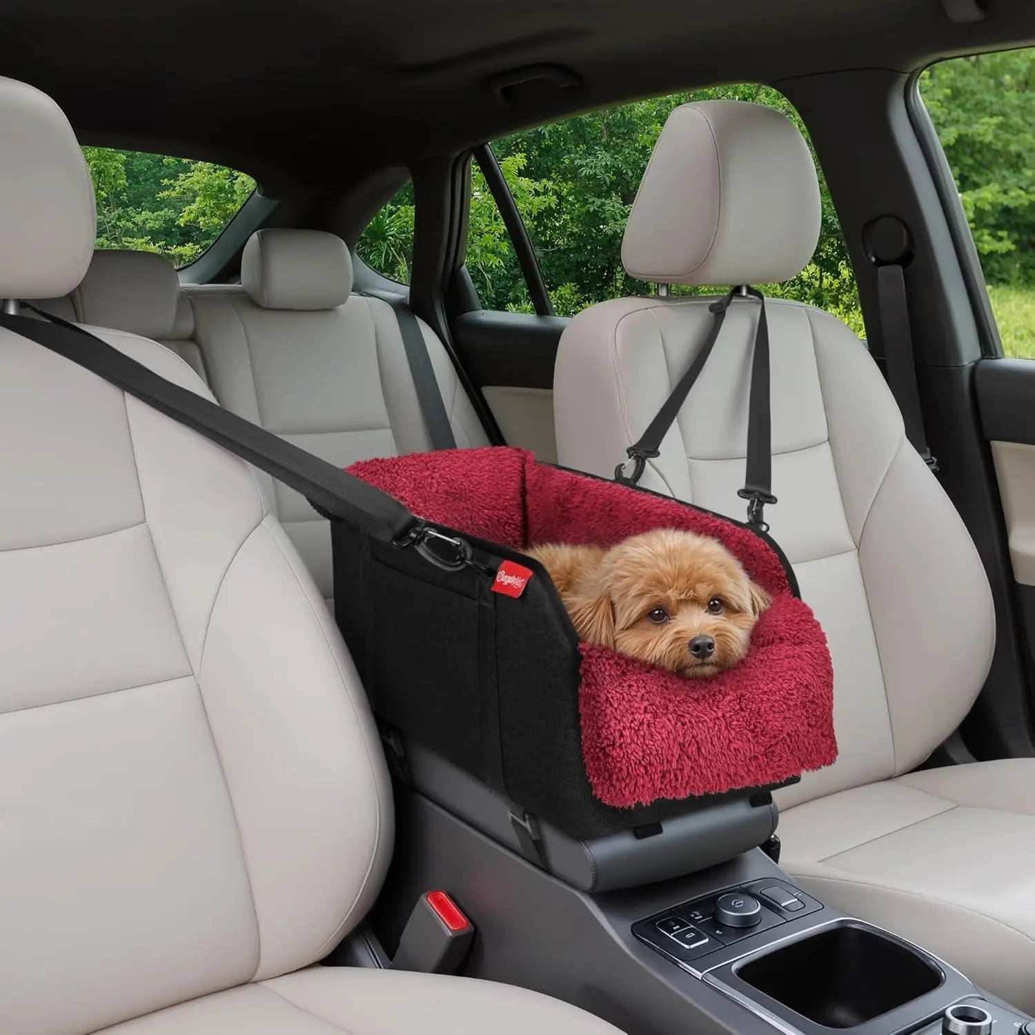 Center Console Dog Booster Seat for Small Dogs