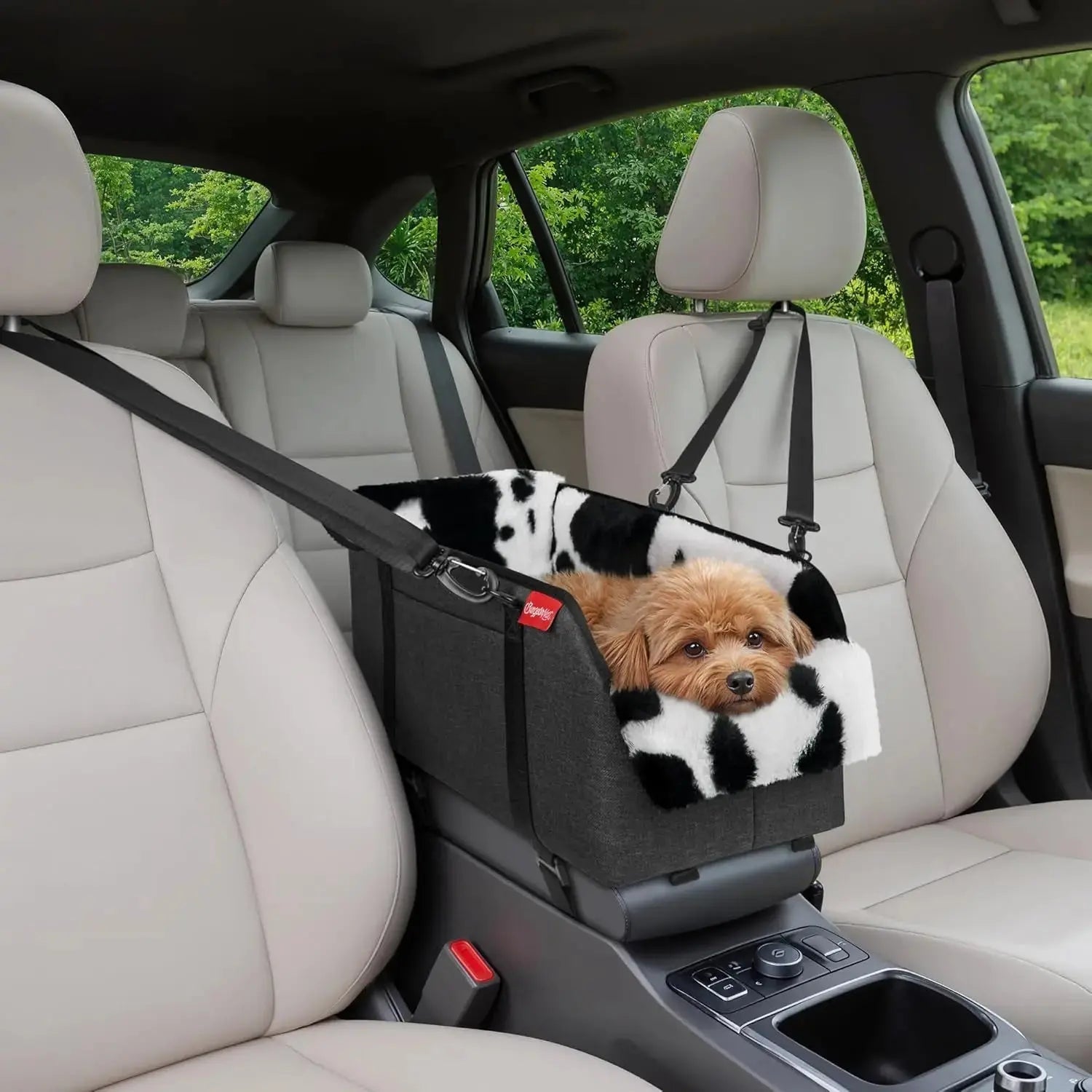 Center Console Dog Booster Seat for Small Dogs