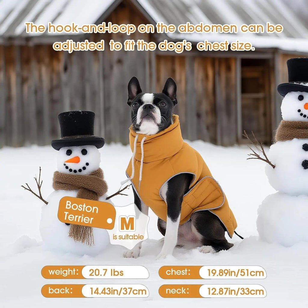 Waterproof Puffer Dog Jacket - Reflective, XS–3XL