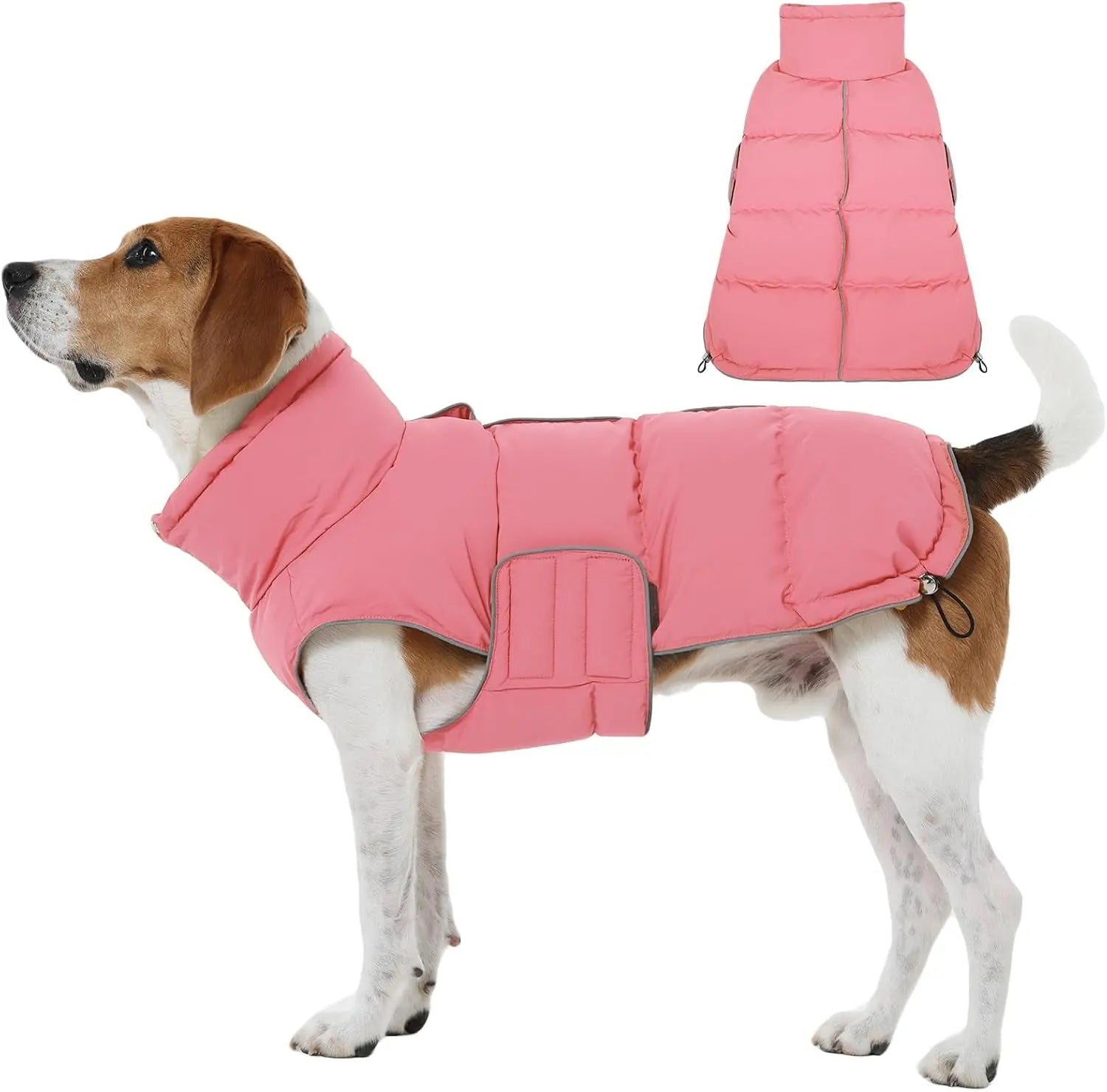 Waterproof Puffer Dog Jacket - Reflective, XS–3XL