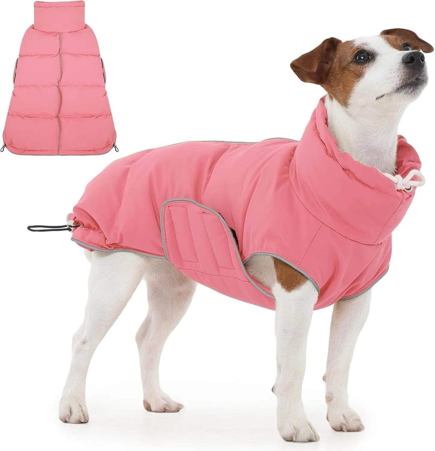 Waterproof Puffer Dog Jacket - Reflective, XS–3XL