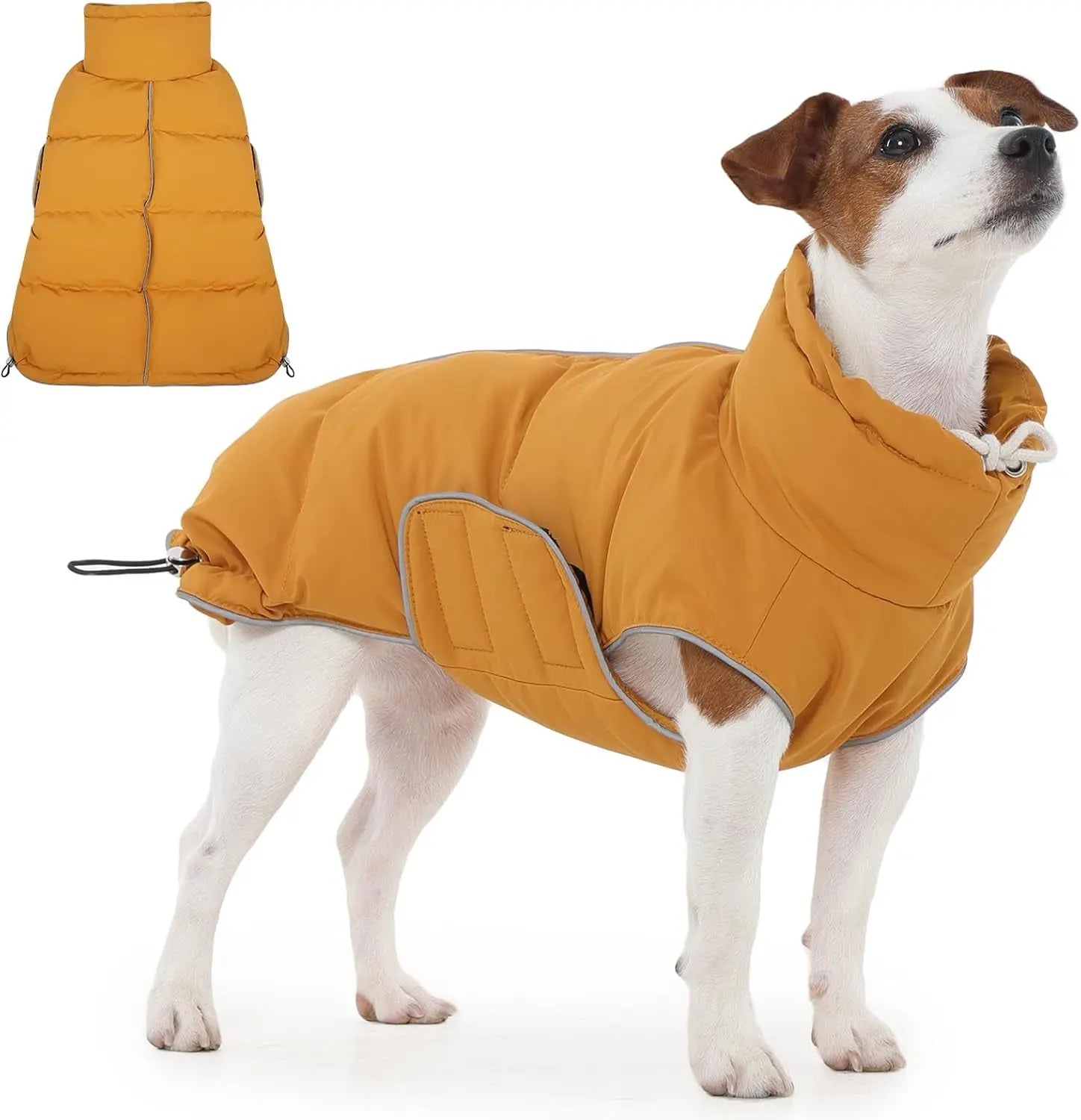 Waterproof Puffer Dog Jacket - Reflective, XS–3XL