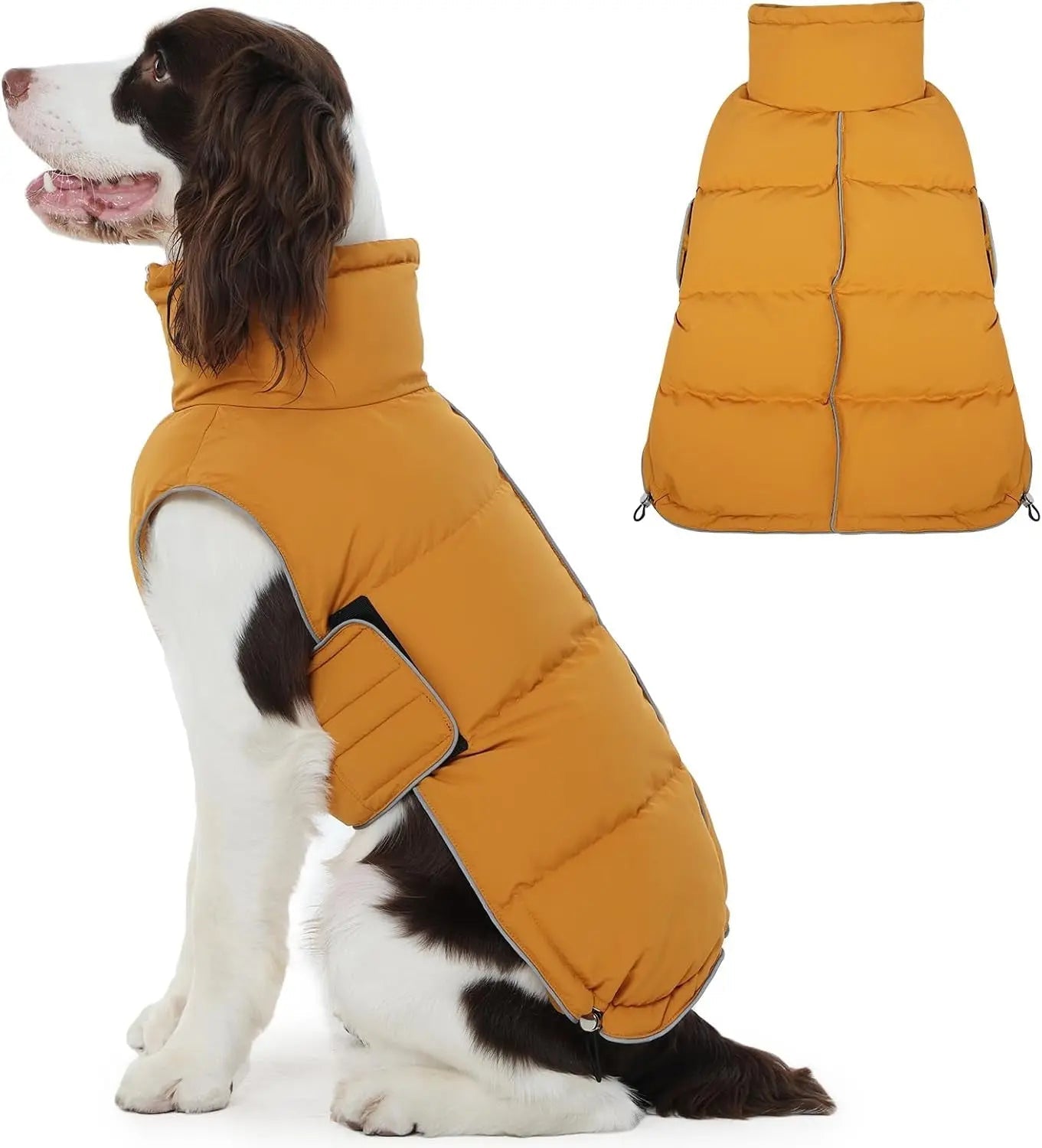 Waterproof Puffer Dog Jacket - Reflective, XS–3XL