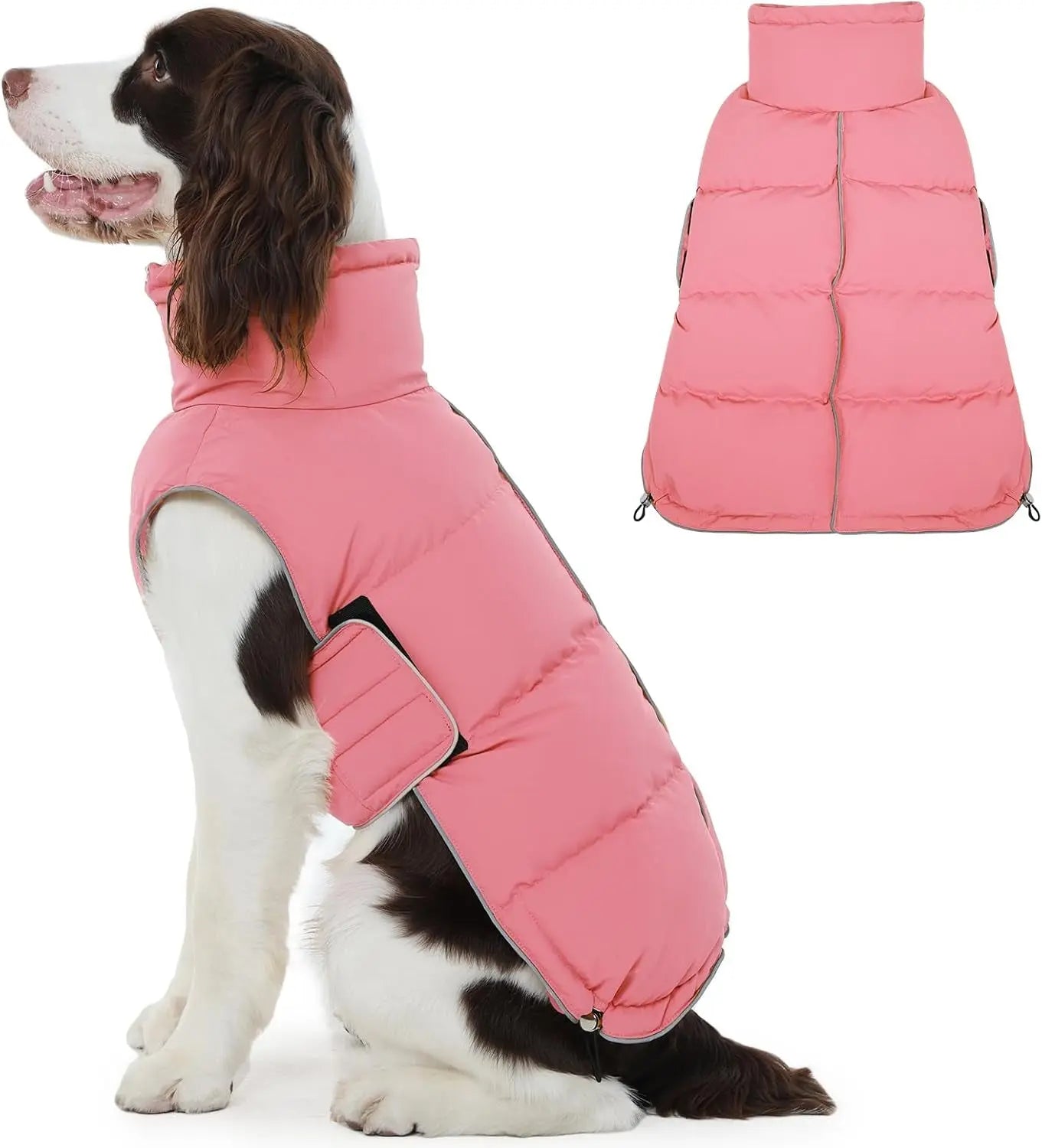 Waterproof Puffer Dog Jacket - Reflective, XS–3XL