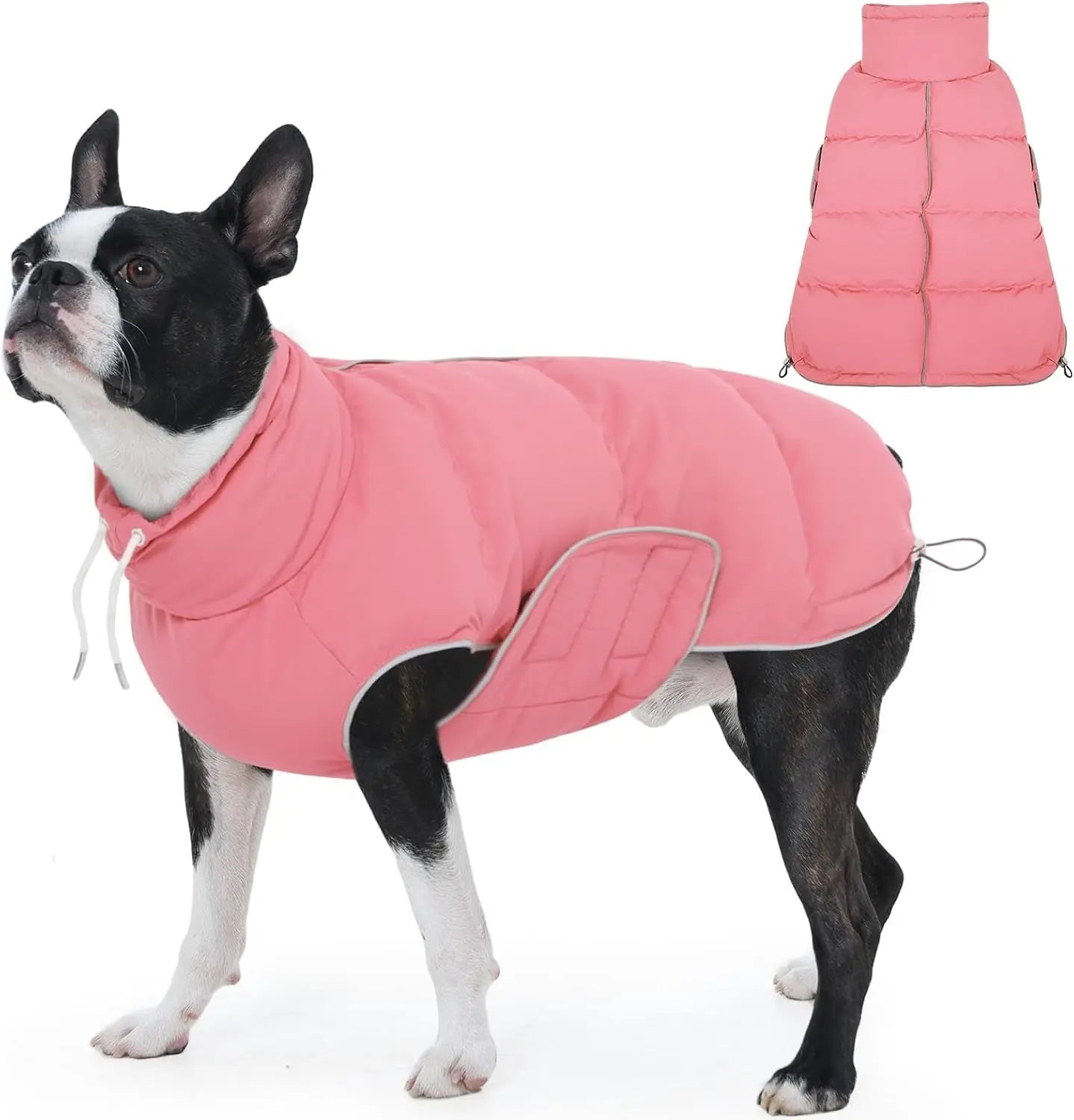 Waterproof Puffer Dog Jacket - Reflective, XS–3XL
