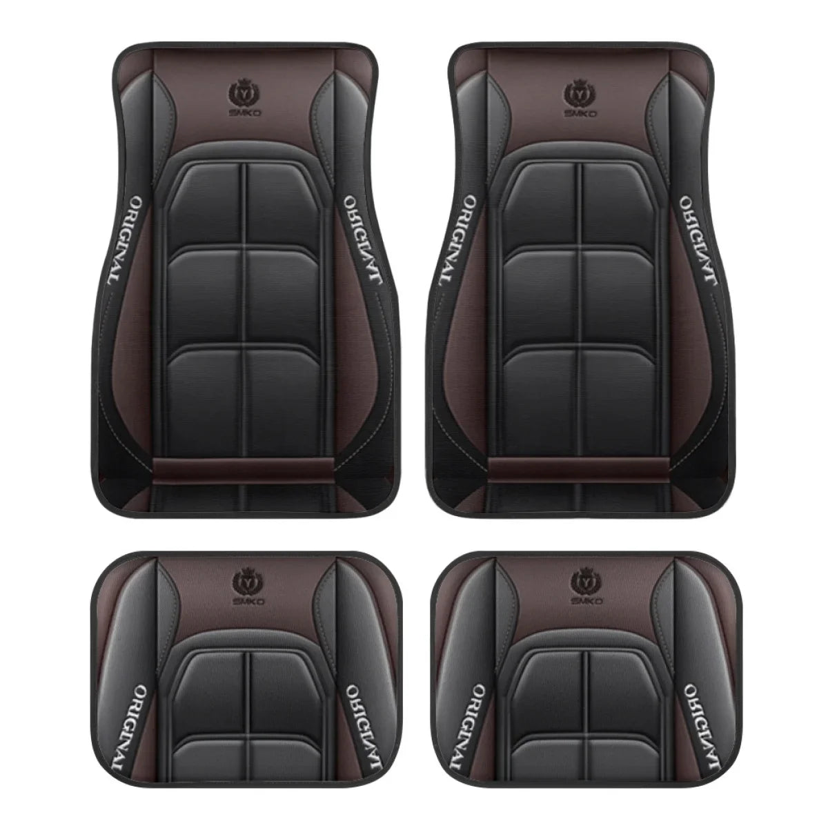Washable Car Floor Mats - Universal Fit, Non-Slip (Set of 4)