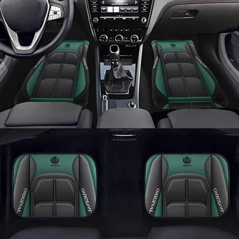 Washable Car Floor Mats - Universal Fit, Non-Slip (Set of 4)