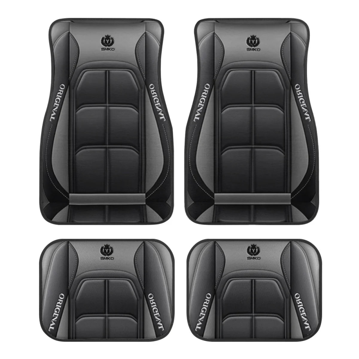 Washable Car Floor Mats - Universal Fit, Non-Slip (Set of 4)