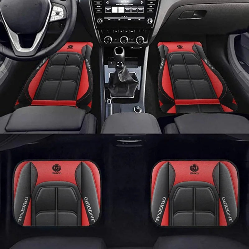 Washable Car Floor Mats - Universal Fit, Non-Slip (Set of 4)