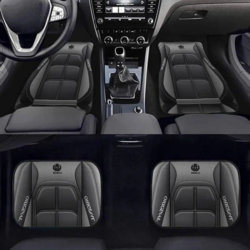 Washable Car Floor Mats - Universal Fit, Non-Slip (Set of 4)