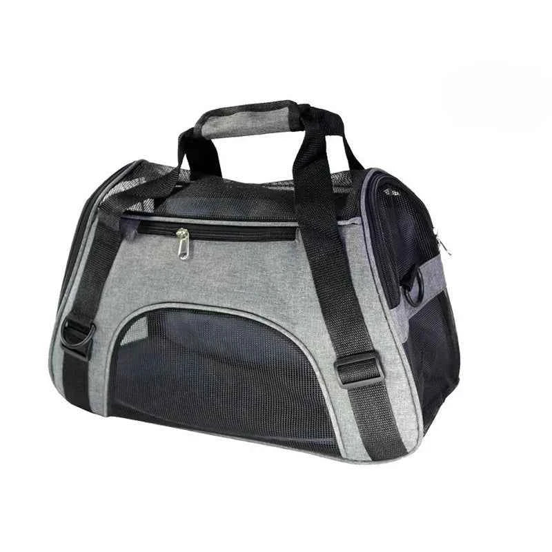 Portable Dog & Cat Travel Carrier – Breathable Mesh Pet Handbag