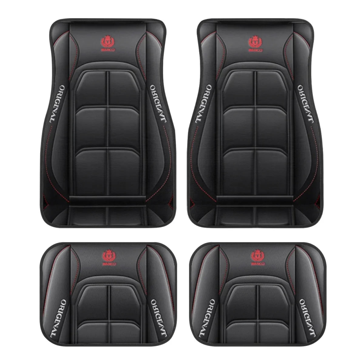 Washable Car Floor Mats - Universal Fit, Non-Slip (Set of 4)