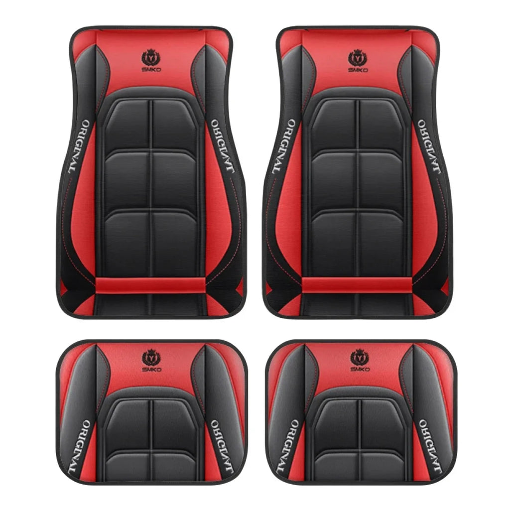 Washable Car Floor Mats - Universal Fit, Non-Slip (Set of 4)