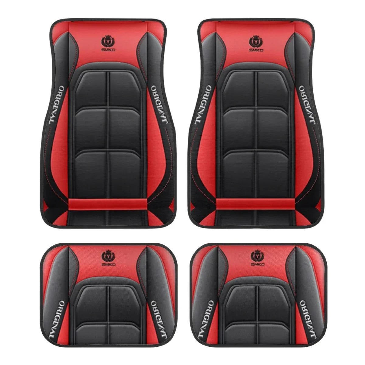 Washable Car Floor Mats - Universal Fit, Non-Slip (Set of 4)