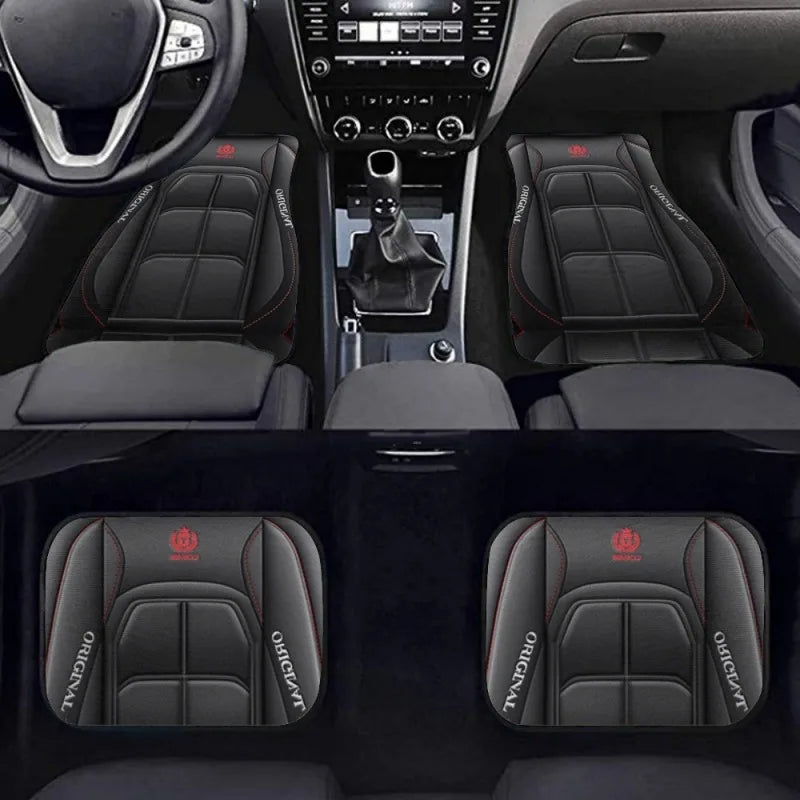 Washable Car Floor Mats - Universal Fit, Non-Slip (Set of 4)
