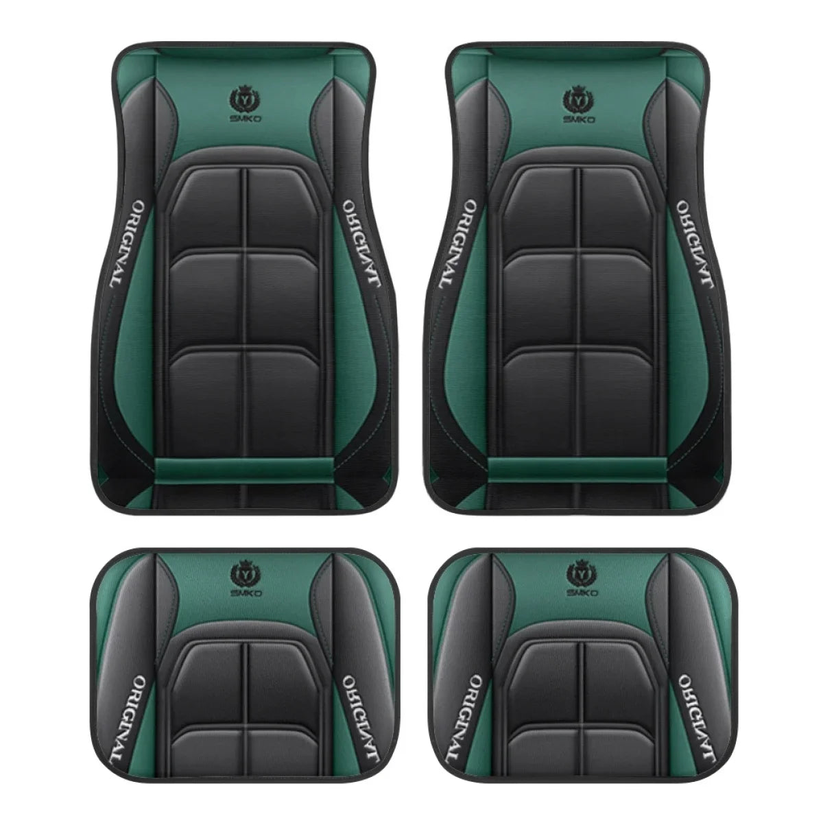Washable Car Floor Mats - Universal Fit, Non-Slip (Set of 4)