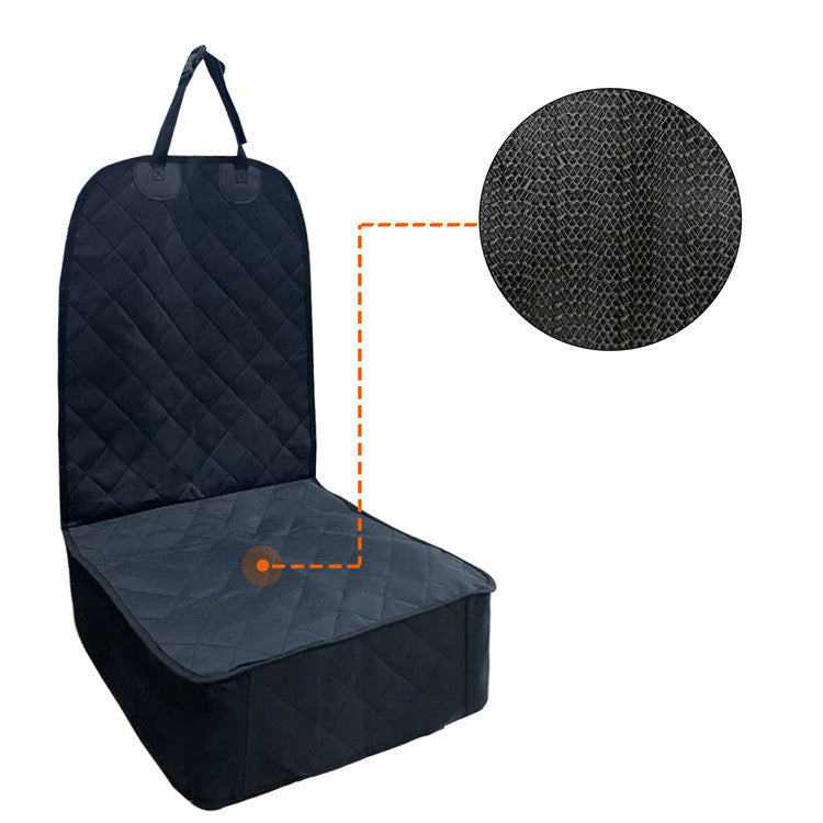 Pet Car Front Seat Cover with Safety Belt - Waterproof Travel Mat