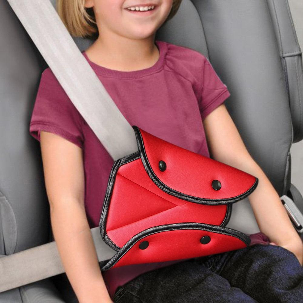 Soft Adjustable Car Seat Belt Cover for Kids - Safety Belt Adjuster with Neck Support