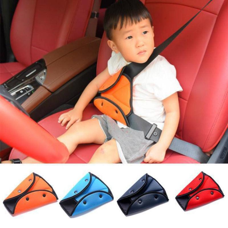 Soft Adjustable Car Seat Belt Cover for Kids - Safety Belt Adjuster with Neck Support