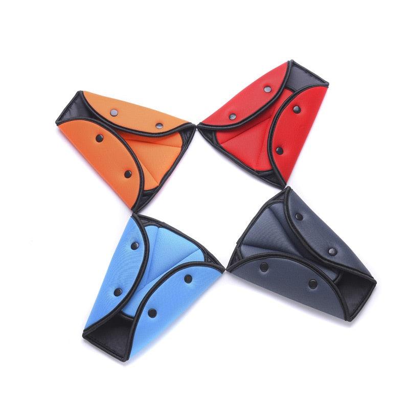 Soft Adjustable Car Seat Belt Cover for Kids - Safety Belt Adjuster with Neck Support