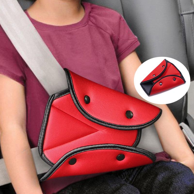 Soft Adjustable Car Seat Belt Cover for Kids - Safety Belt Adjuster with Neck Support
