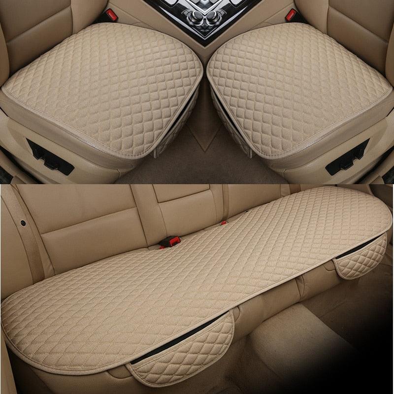 Breathable Linen Car Seat Cover - Universal Fit