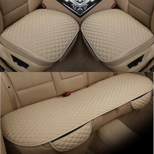 Breathable Linen Car Seat Cover - Universal Fit